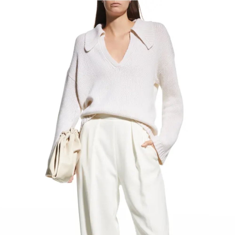 Sablyn Estela Cashmere Collared Sweater